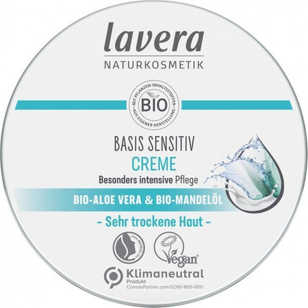 BASIS SENSITIV Krem z bio-aloesem i bio-olejem migdałowym 150 ml