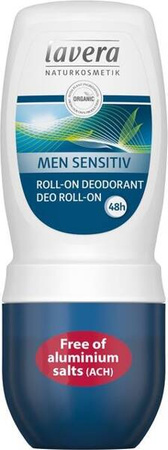 MEN SENSITIV 48h dezodorant roll-on z bio-trawą cytrynową i bio-bambusem